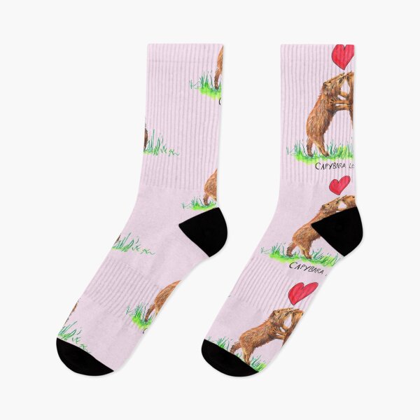 Item preview, Capybara Love: daily doodle design  designed and sold by Hannah's  Doodles.