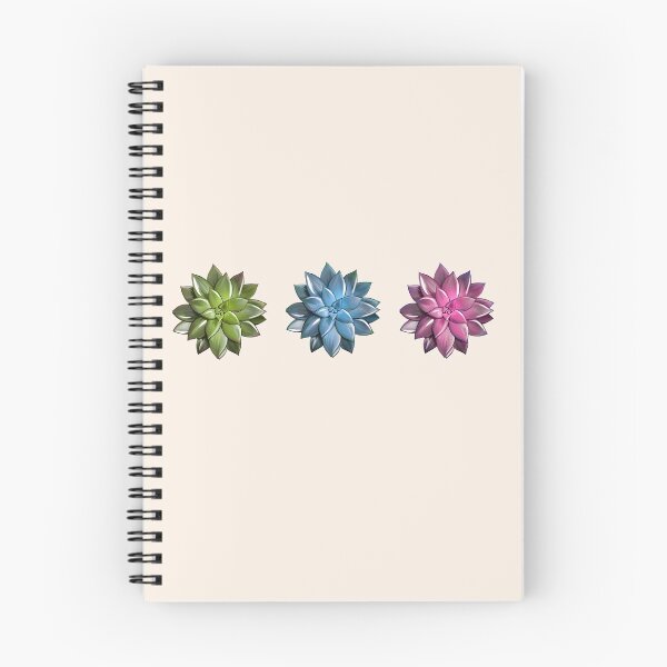Item preview, Tre succulent plant green pink blue, cool succulent plant watercolor drawing designed and sold by Collagedream.