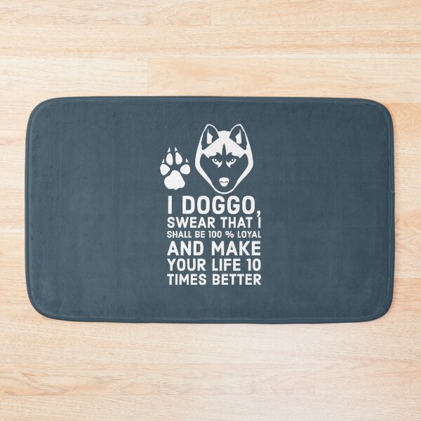 Item preview, Doggo oath, funny dog Shirt - siberian husky design. designed and sold by Theleochick.