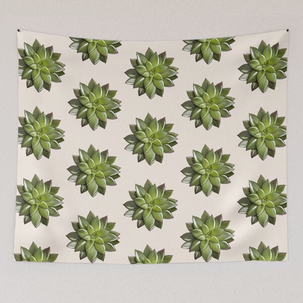 Item preview, Green succulent plant, cool succulent plant watercolor drawing designed and sold by Collagedream.
