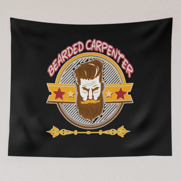 Item preview, bearded carpenter designed and sold by hakiseller.