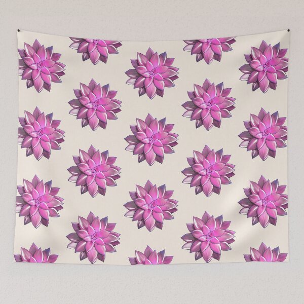 Item preview, Pink succulent plant, pink cool succulent plant watercolor drawing designed and sold by Collagedream.