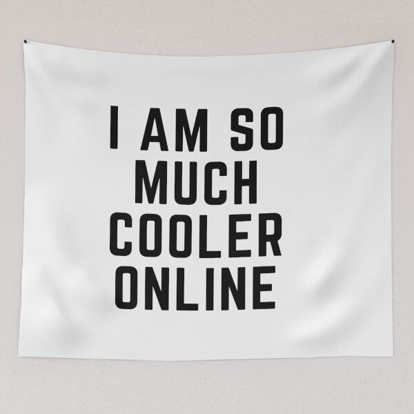 Item preview, Get your act together "I AM SO MUCH COOLER ONLINE sarcastic quote t shirt [P-Q 37][593] designed and sold by HIPNOTIZAR  CRAFTS.