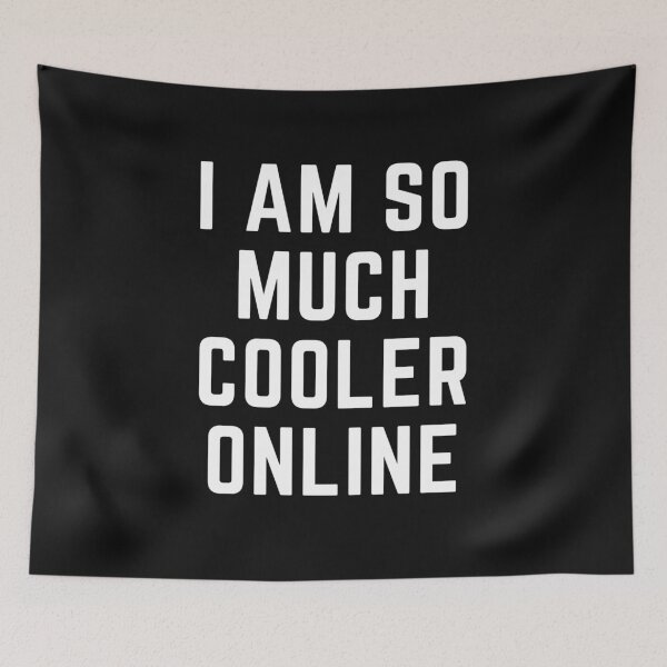 Item preview, Get your act together " I AM SO MUCH COOLER ONLINE" sarcastic quote t shirt [P-Q 37B][594] designed and sold by HIPNOTIZAR  CRAFTS.