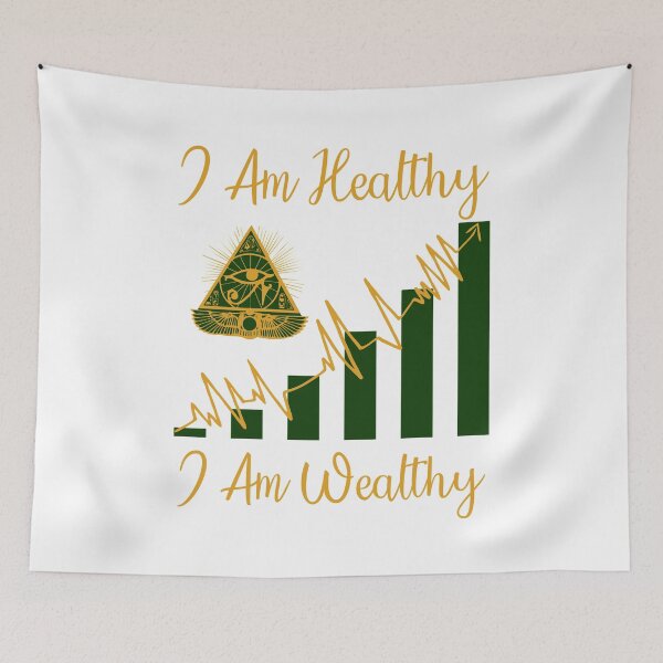 Item preview, I Am Healthy I Am Wealthy designed and sold by theodorchik.
