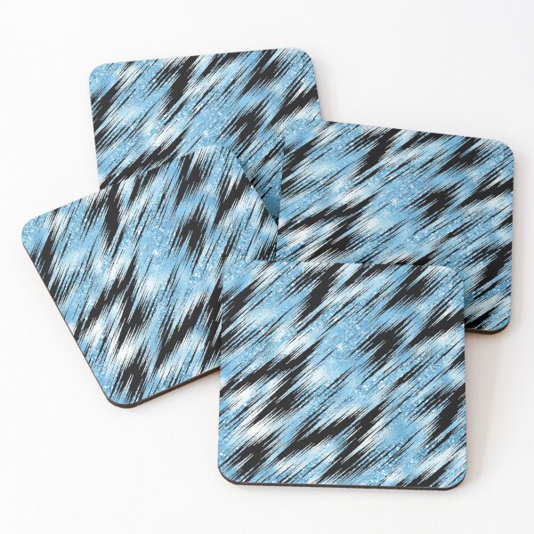 Item preview, Pinstripe Glitter & Blue designed and sold by ReesDesigns.