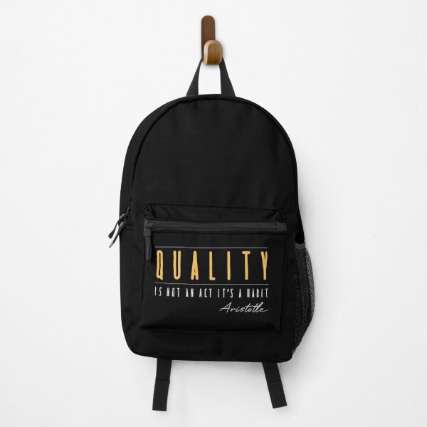 Item preview, Quality is not an act it is a habit designed and sold by 4stoics.