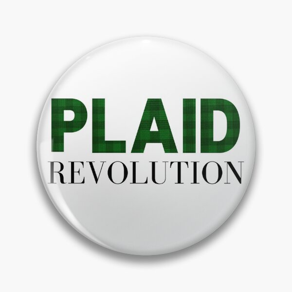 Item preview, Plaid Revolution in Buffalo Plaid Green designed and sold by HappyPeeps.