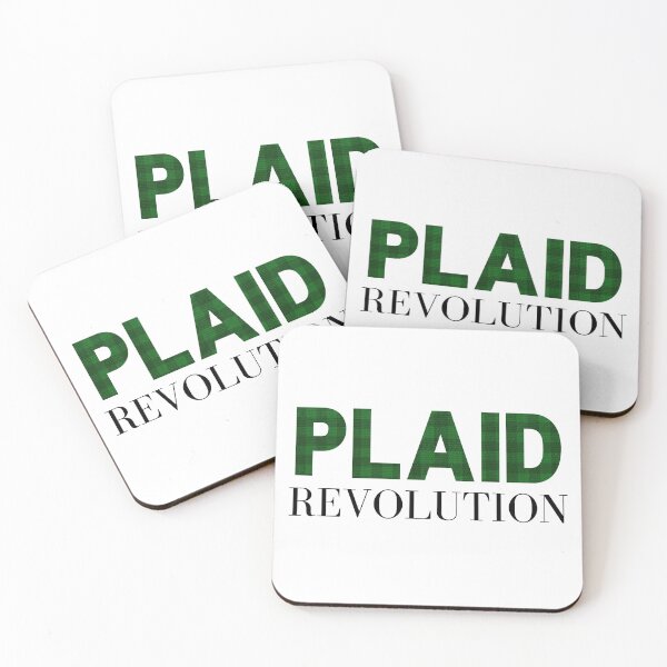 Item preview, Plaid Revolution in Buffalo Plaid Green designed and sold by HappyPeeps.