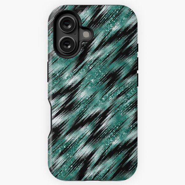 Item preview, Pinstripe Glitter & Deep Green designed and sold by ReesDesigns.