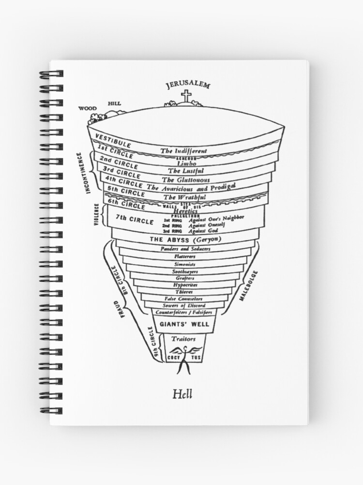 Dante's Inferno Spiral Notebook for Sale by Carpaccio