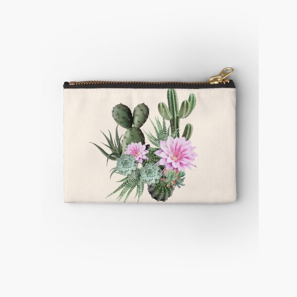 Item preview, Succulents composition with Cactus and  flower, watercolor, cool succulent plant drawing designed and sold by Collagedream.