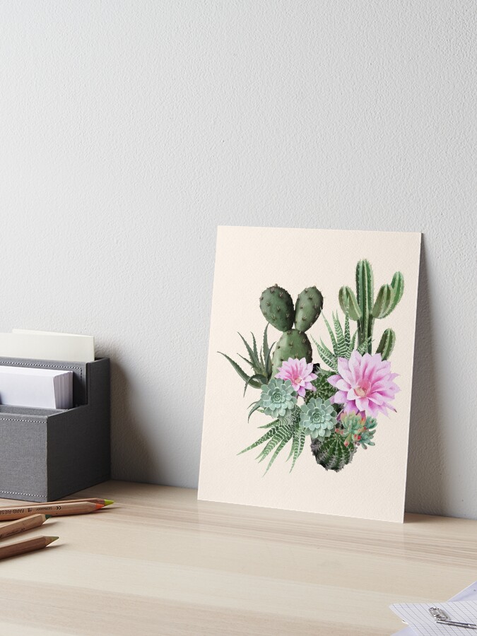 Cactus Succulents Cute Stationery Set Printable - Digital Download