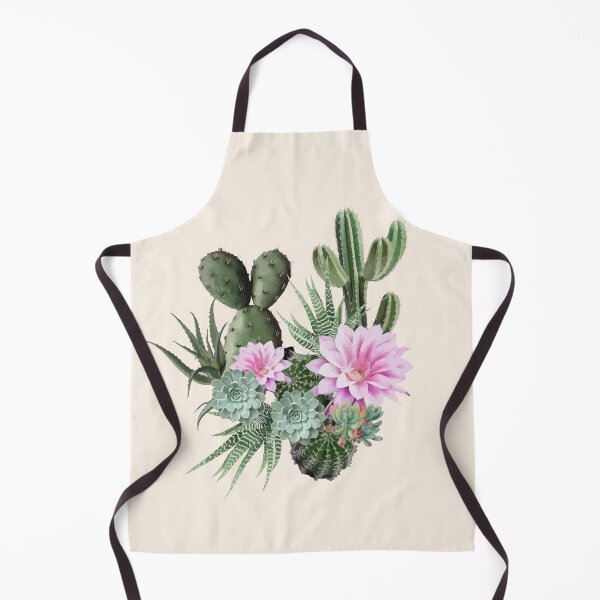 Item preview, Succulents composition with Cactus and flower, watercolor, cool succulent plant drawing designed and sold by Collagedream.