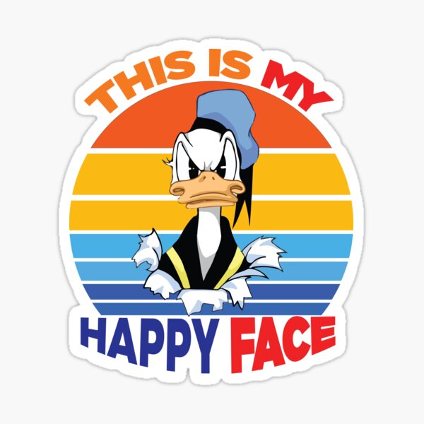 Angry Donald Duck Stickers Redbubble