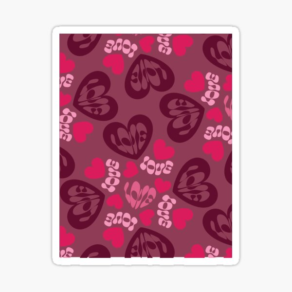 Love pattern Sticker