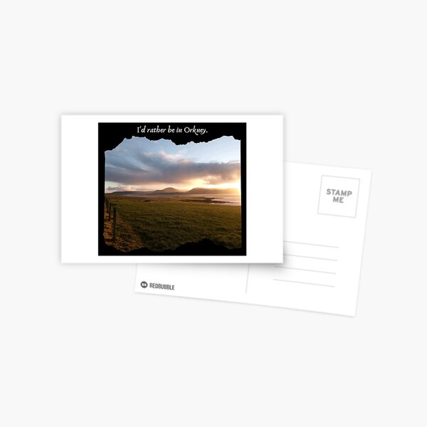 Item preview, Orkney Islands, Scotland ~ "I'd rather be in Orkney." Hoy Island Nature Scene designed and sold by Orkneyology.