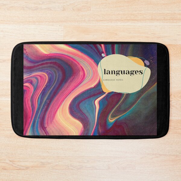 Item preview, LANGUAGE NOTES Modern Language Learning Polyglot Abstract designed and sold by a-little-ink.