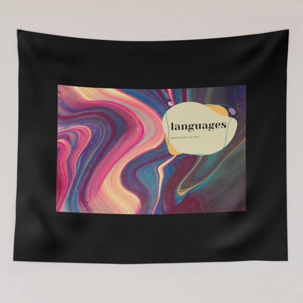 Item preview, LANGUAGE NOTES Modern Language Learning Polyglot Abstract designed and sold by a-little-ink.