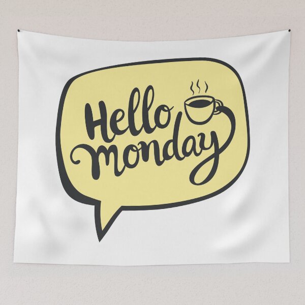 Item preview, Hello Monday Coffee designed and sold by ReesDesigns.