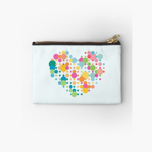 Item preview, Heart - dotted design in neon pastel colours designed and sold by greatnorris.