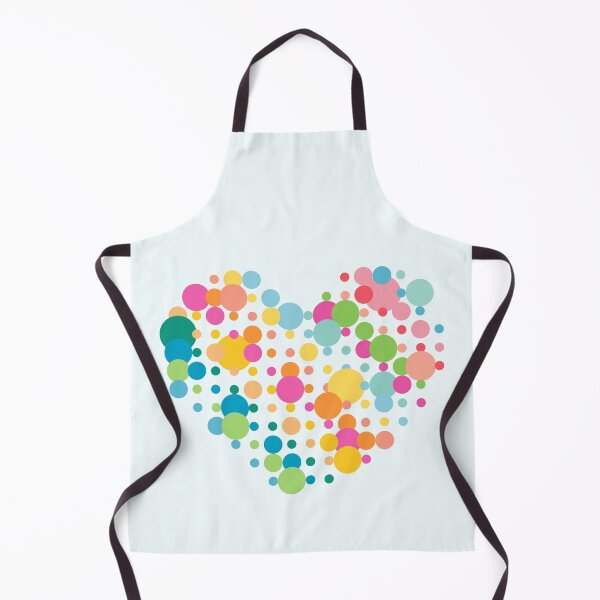 Item preview, Heart - dotted design in neon pastel colours designed and sold by greatnorris.