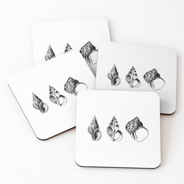 Item preview, Seashells black on white designed and sold by Simpli-fy.