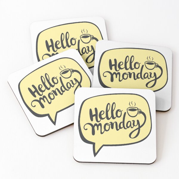 Item preview, Hello Monday Coffee designed and sold by ReesDesigns.