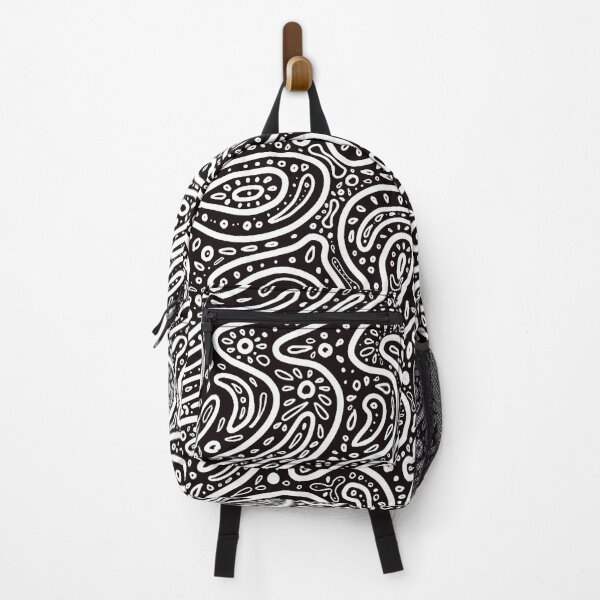 Item preview, Amoeba Paisley Black designed and sold by EmmiLooArt.