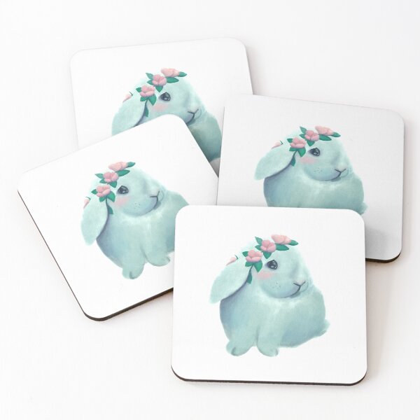 Item preview, Cute easter bunny with flowers designed and sold by annetc-designs.