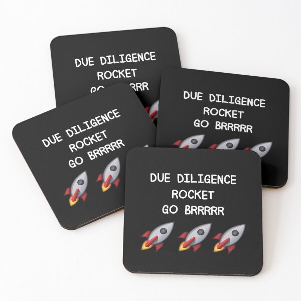 Item preview, Due Diligence Rocket Emoji BRRRRR designed and sold by Aetha.
