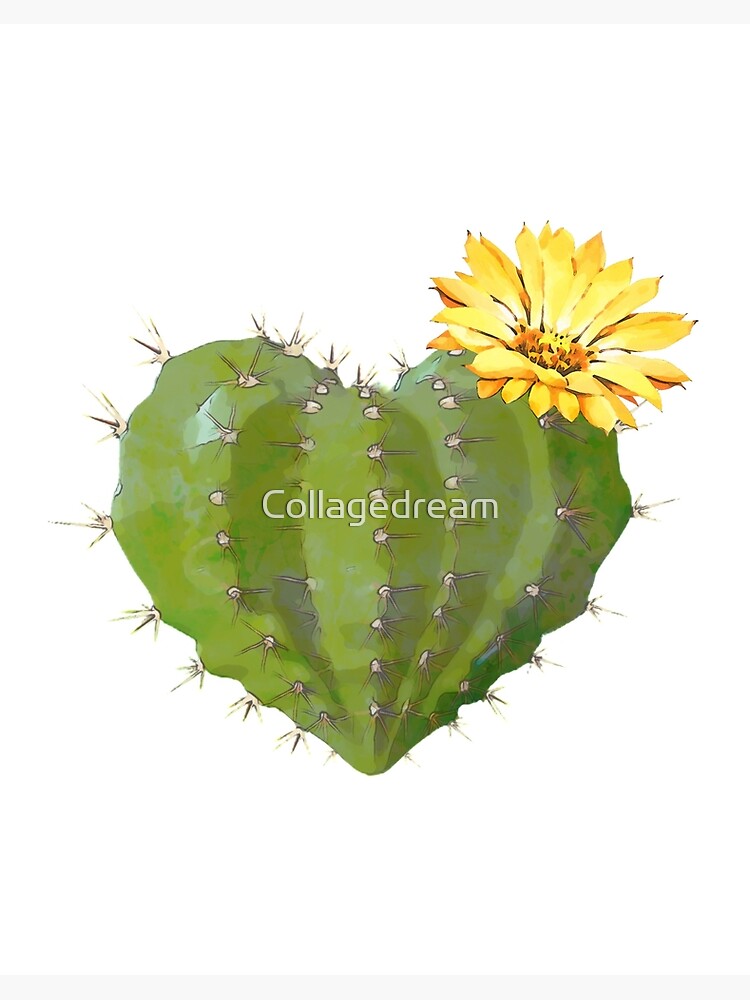 Spiky Love Cactus T-shirt Design Vector Download