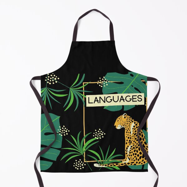 Item preview, LANGUAGE NOTES Modern Language Learning Polyglot Abstract Plants Cheetah designed and sold by a-little-ink.