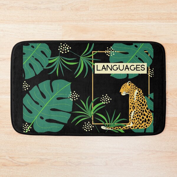 Item preview, LANGUAGE NOTES Modern Language Learning Polyglot Abstract Plants Cheetah designed and sold by a-little-ink.