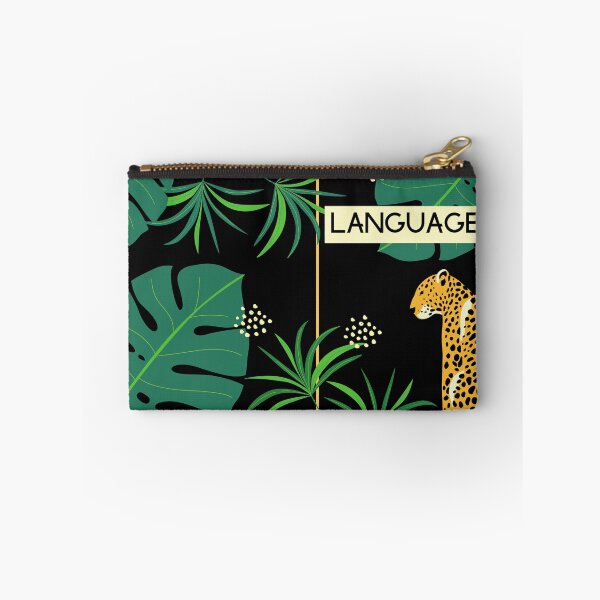 Item preview, LANGUAGE NOTES Modern Language Learning Polyglot Abstract Plants Cheetah designed and sold by a-little-ink.