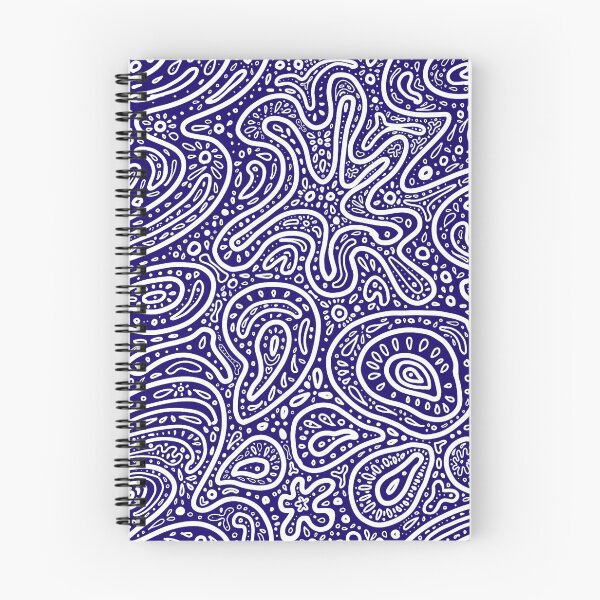 Item preview,  Amoeba Paisley Navy designed and sold by EmmiLooArt.