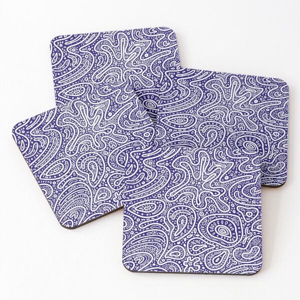 Item preview,  Amoeba Paisley Navy designed and sold by EmmiLooArt.