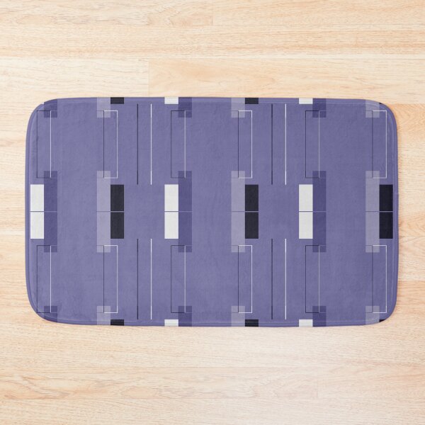 Item preview, White Hairline with Purple Squares designed and sold by Istvan Ocztos.