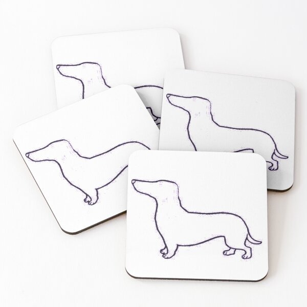 Item preview, Purple Neon Dachshund Outline designed and sold by Stenbie.