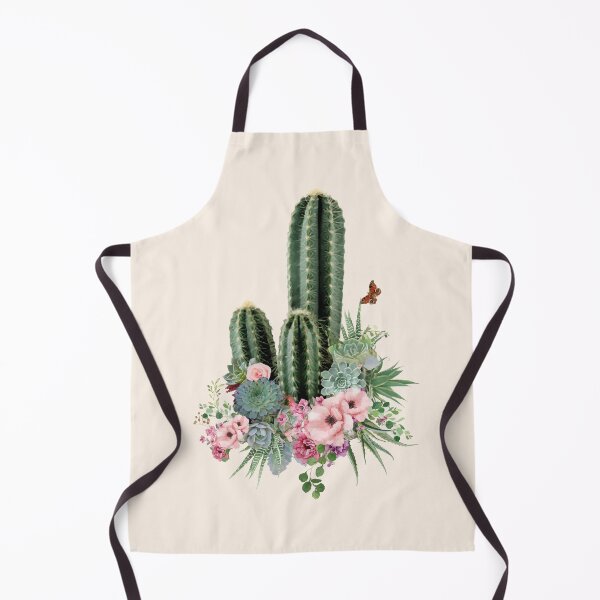 Item preview, Succulents composition with aloe cactus and pink flower, watercolor, cool succulent plant drawing designed and sold by Collagedream.