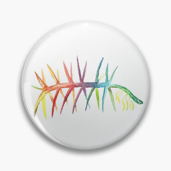 Item preview, Watercolor Fossil Hallucigenia in Rainbow designed and sold by VivtheFish.