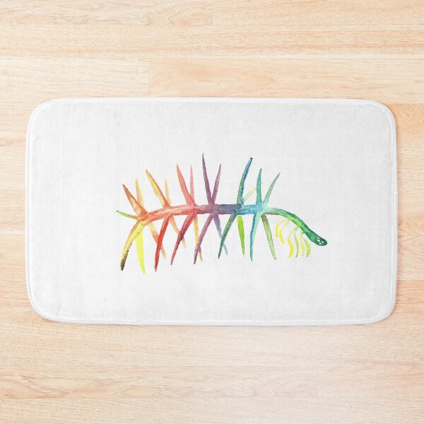 Item preview, Watercolor Fossil Hallucigenia in Rainbow designed and sold by VivtheFish.