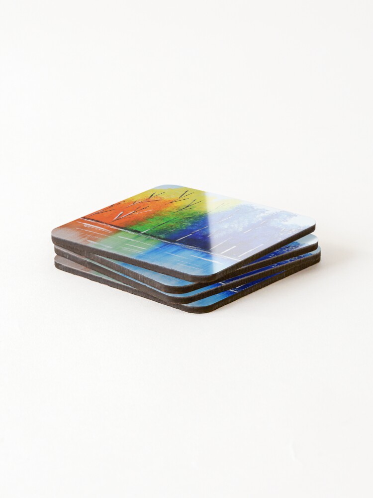 Thumbnail 4 of 5, Coasters (Set of 4), Fall designed and sold by robmart.