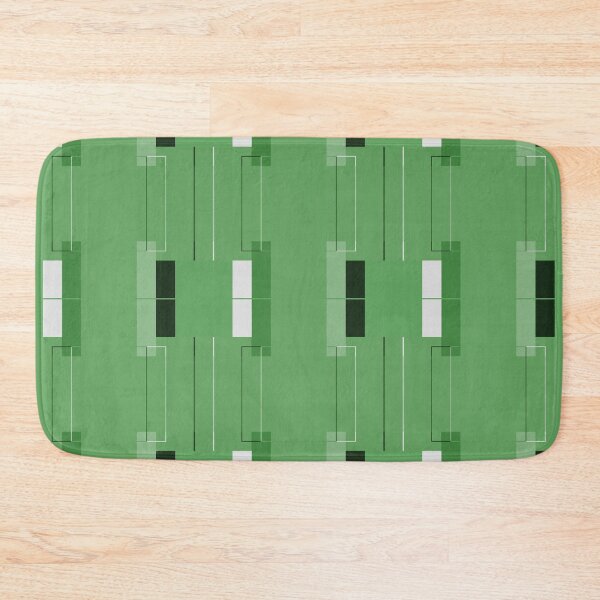 Item preview, White Hairline with Warm Green Squares designed and sold by Istvan Ocztos.