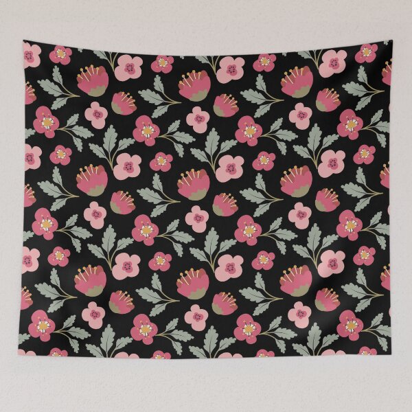 Item preview, Poppy Flowers Pattern - Dark designed and sold by Printedarts.