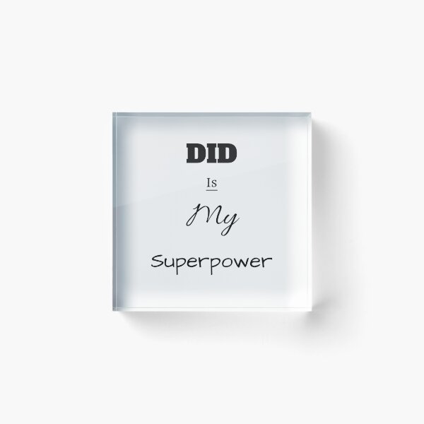 Item preview, DID Is My Superpower Black Plain Playful designed and sold by GladBlackLamb.