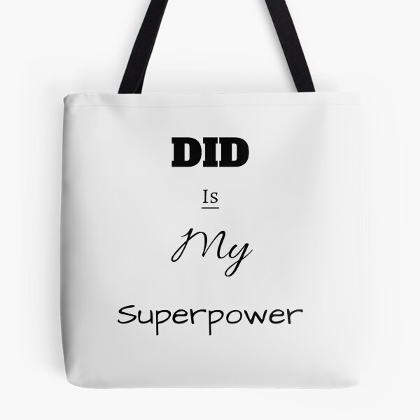 Item preview, DID Is My Superpower Black Plain Playful designed and sold by GladBlackLamb.