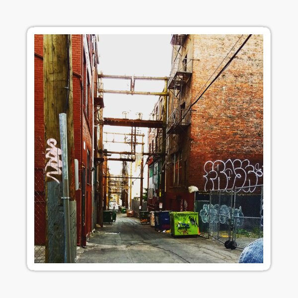 Alleyway Stickers Redbubble