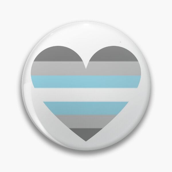 Item preview, Pride Flag Heart - Demiboy Pride - White Background designed and sold by thesassypanda.