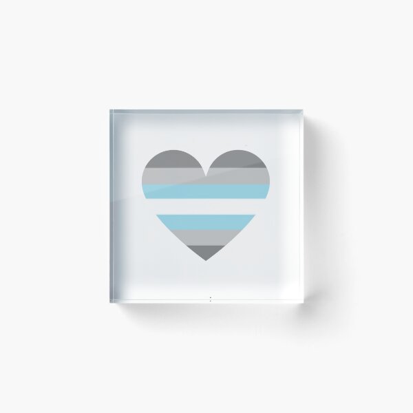 Item preview, Pride Flag Heart - Demiboy Pride - White Background designed and sold by thesassypanda.